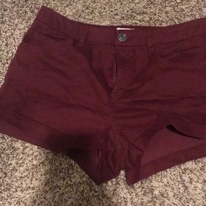Burgundy Shorts